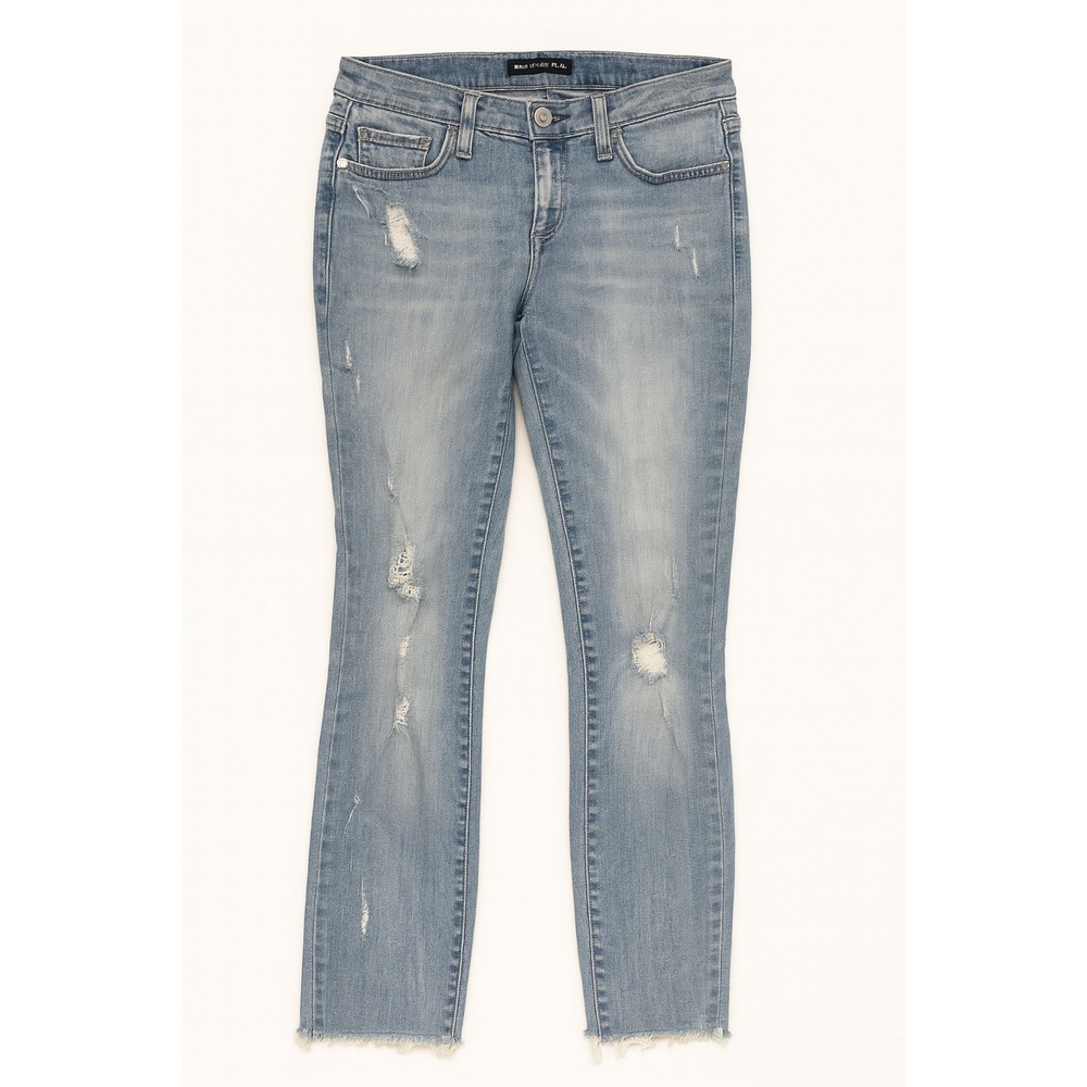 ROCK & REPUBLIC Kashmiere Skinny Jeans Blue Distressed Size 6M Womens 25L